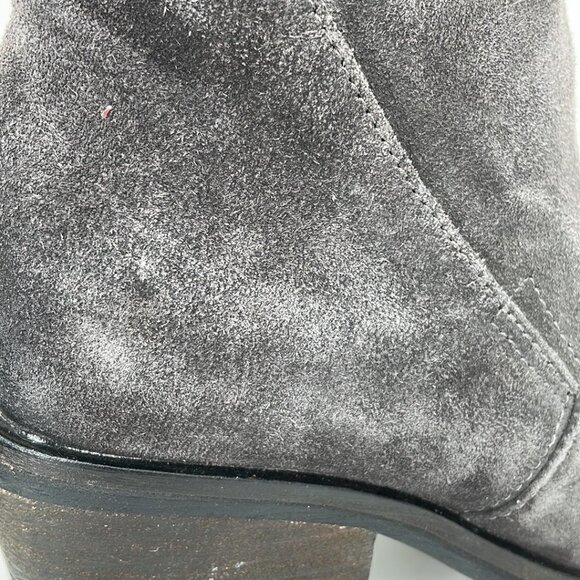 Dolce Vita Ankle Boots Shoes Slip on Suede Leather Gray Size 6.5 - Picture 12 of 16